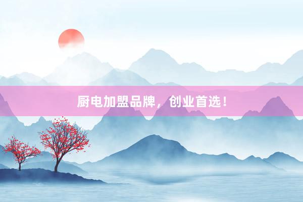 厨电加盟品牌，创业首选！